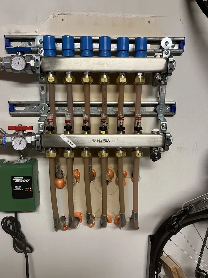 Plumber performing Gas Leak Detection at a residential property in West Brandywine